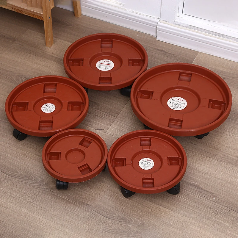 花架带轮万向轮底座垫接水盘一体清仓移动托盘加厚花盆花盆托盘