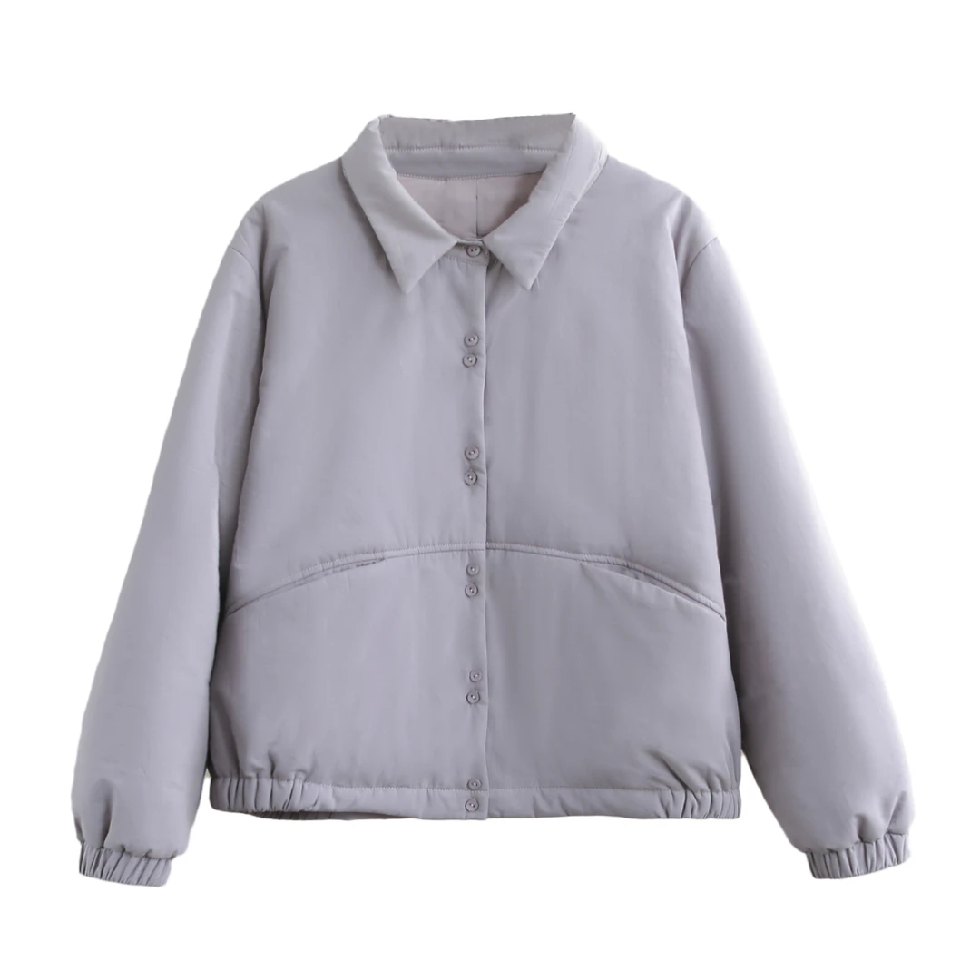 【麻念】衣长62  秋冬女款宽松休闲通勤上衣棉服D241251