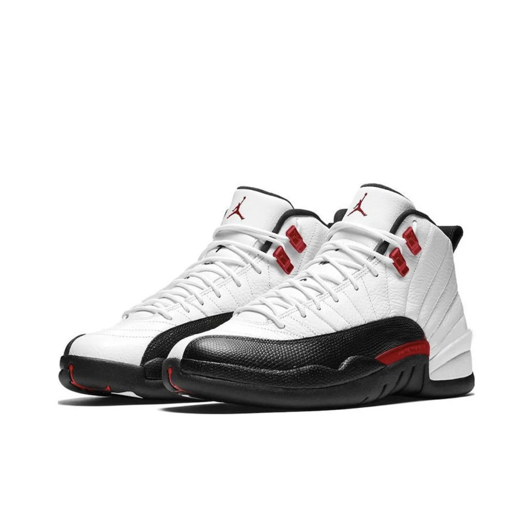 Jordan Air Jordan 12 防滑耐磨高帮篮球鞋男款白黑红CT8013-162