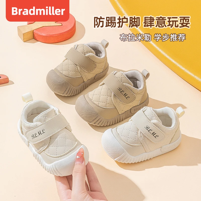 布拉米勒秋季新款儿童1-3岁男宝鞋防滑婴儿鞋女学步鞋软底透气鞋