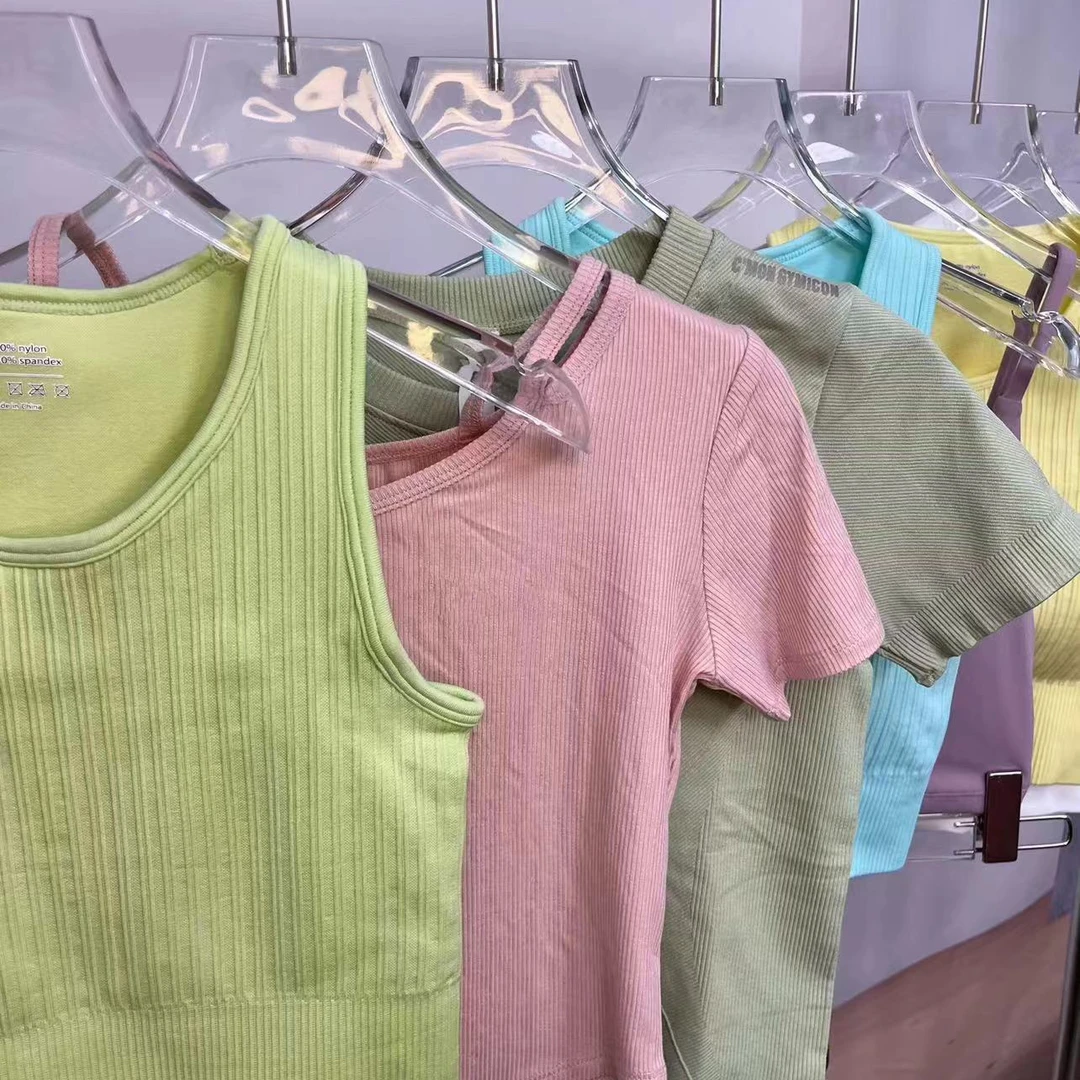 【D1-D200】休闲外贸瑜伽健身服双层固定一体复古卡通印花运动服