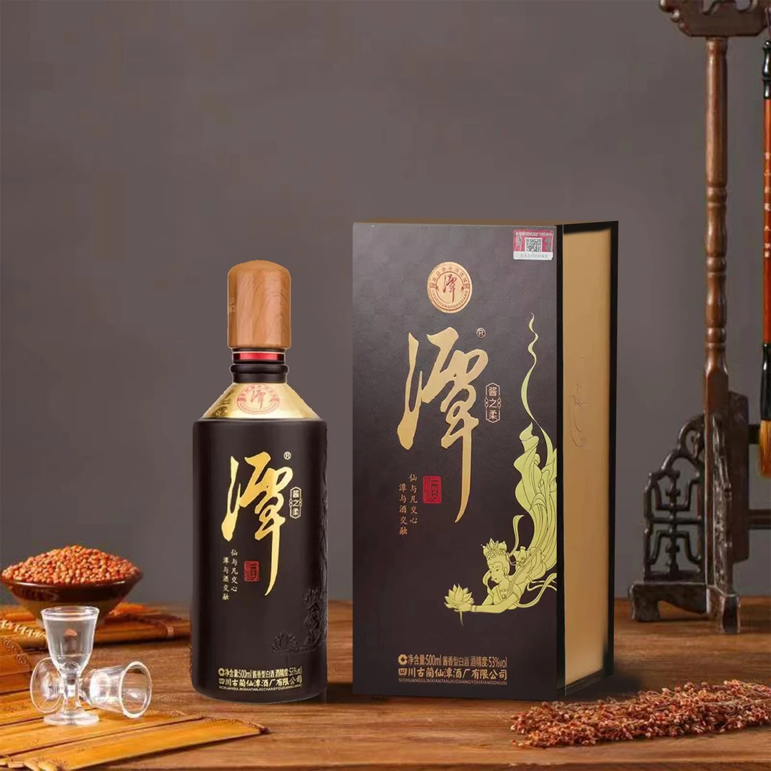 潭酒古蔺仙潭潭酒酱之柔53度酱香白酒53%Vol500