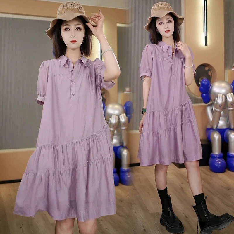 衬衫裙女设计感小众高端夏季小个子法式绝美高级感气质雪纺连衣裙