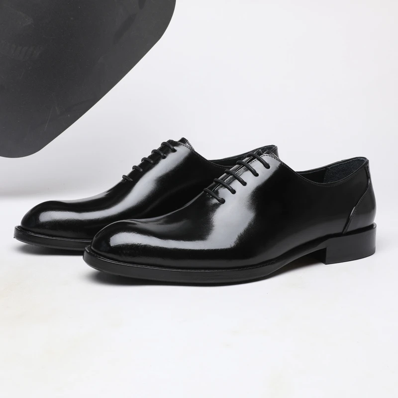 马臀皮一片式系带男鞋 168067 断码福利默认微瑕