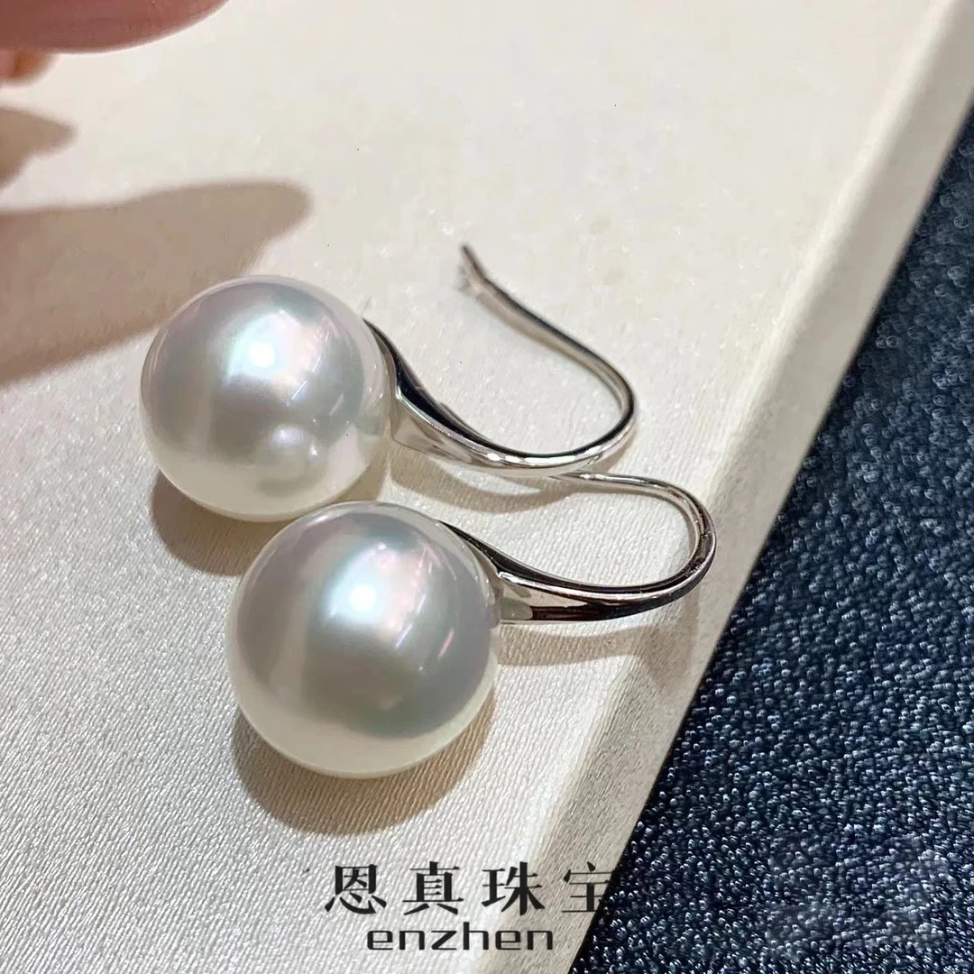【大点位】强光无核淡水珍珠经典高跟鞋耳钩高贵气质款10-11mm