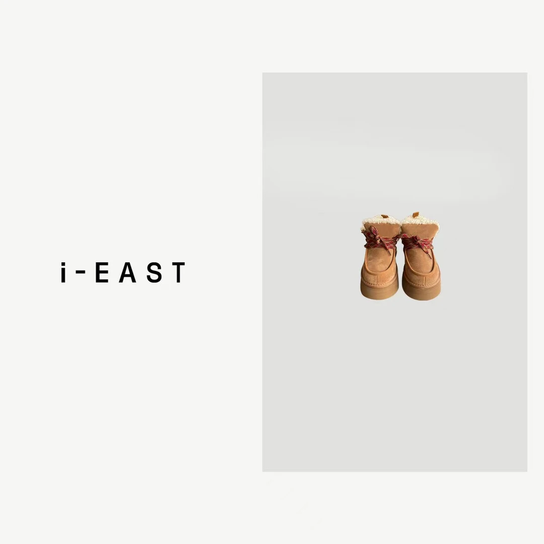 i-EAST 伦敦贝克街~秋冬加绒厚底雪地靴-3D PS7061