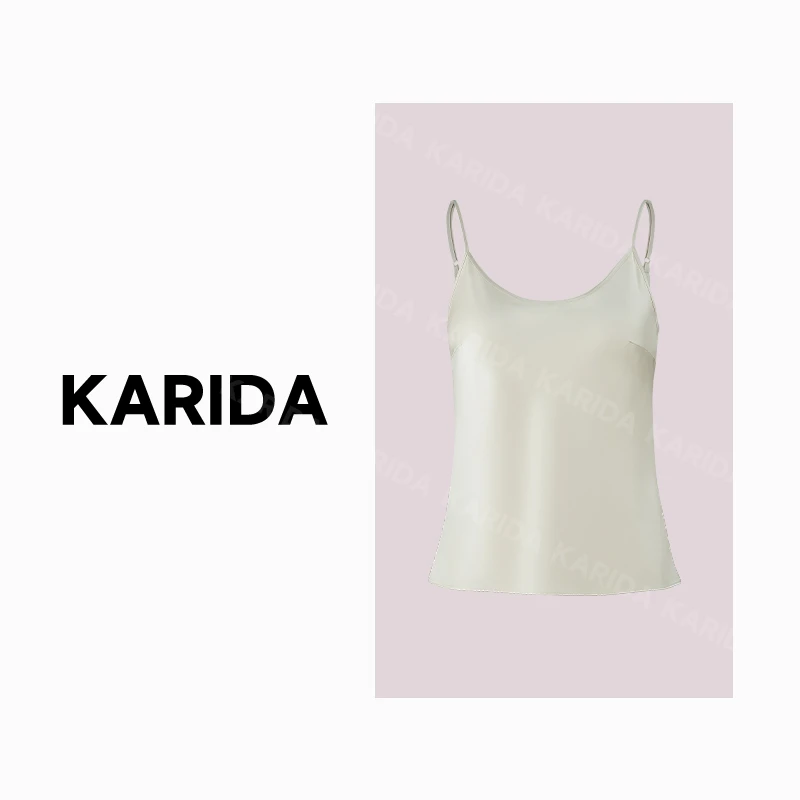珂芮达Karida【夏日礼】三醋酸背心时尚百搭夏季无袖外穿