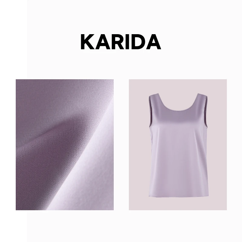 【短视频】珂芮达Karida【夏日礼】三醋酸背心时尚百搭夏季无袖外穿