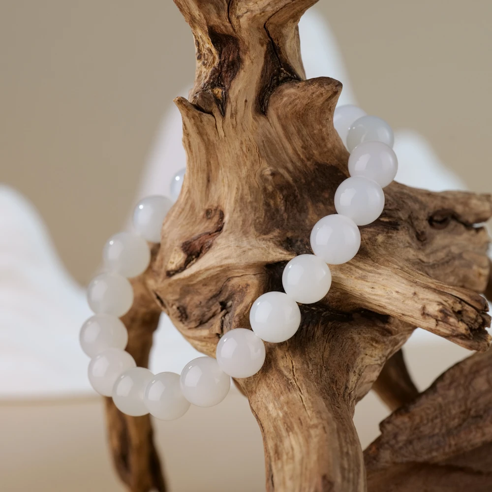 【任厂长】和田玉9mm+白玉手串（MBA376）多样化发其一