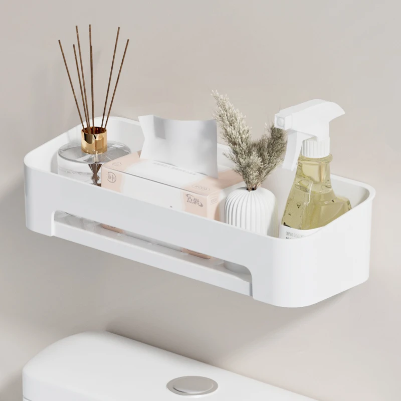 卫生间马桶置物架上方免打孔浴室储物收纳柜洗手间厕所放架子神器