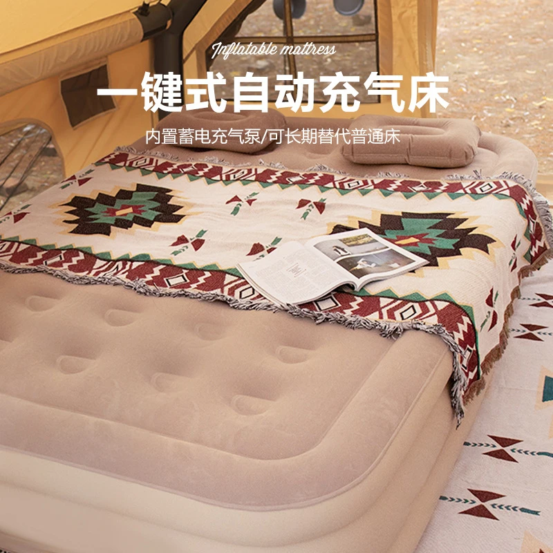 户外露营一键自动充气床垫帐篷双人充气床pvc打地铺充气床垫