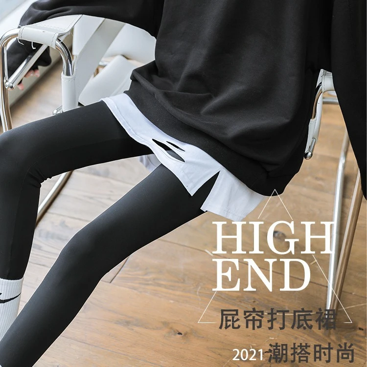 【新疆包邮-本地仓发货】小屁帘大码内搭卫衣打底神器白色半身打底