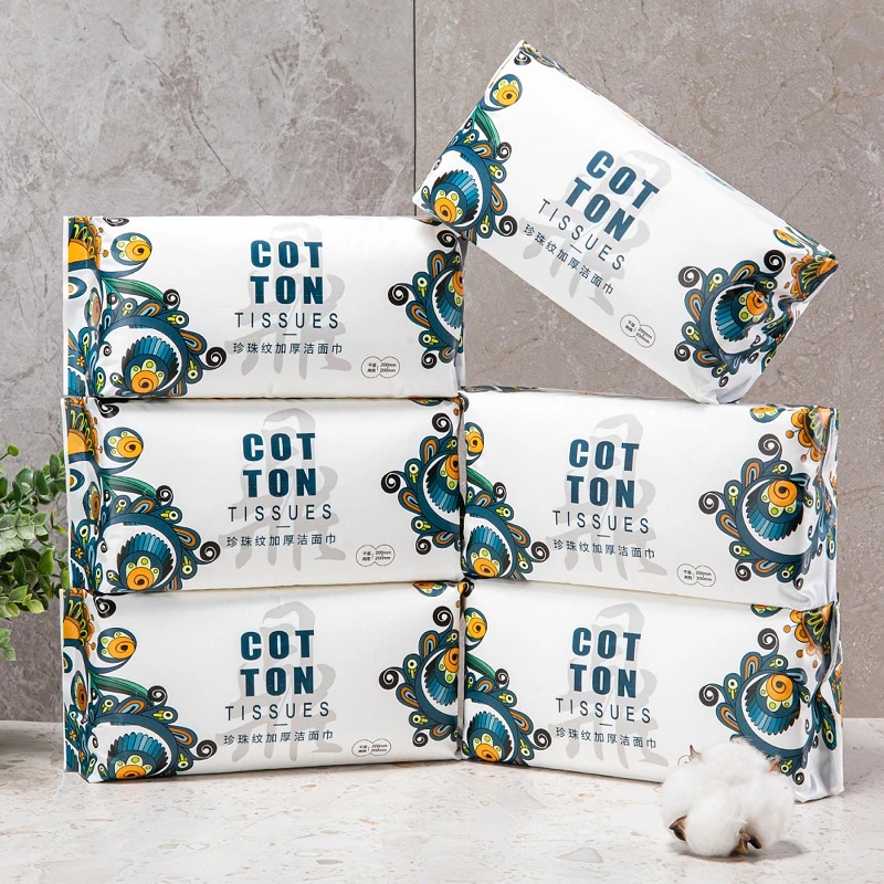 拍1发9【新疆包邮】一次性洗脸巾抽取式珍珠纹干湿车巾清洗打扫两用