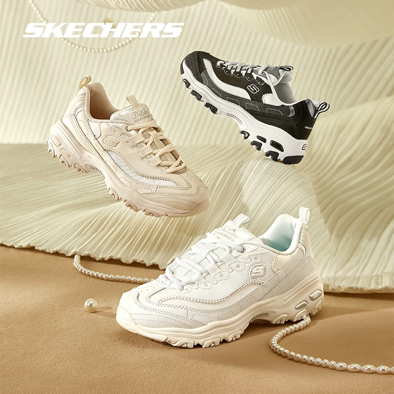 【珠珠熊】斯凯奇潮流鞋子百搭熊猫女鞋增高显腿长休闲老爹鞋149463