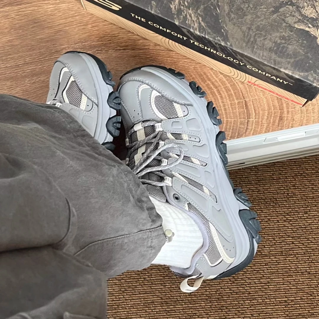 【极寒户外】斯凯奇春季新款户外徒步登山缓震运动鞋越野鞋180185C