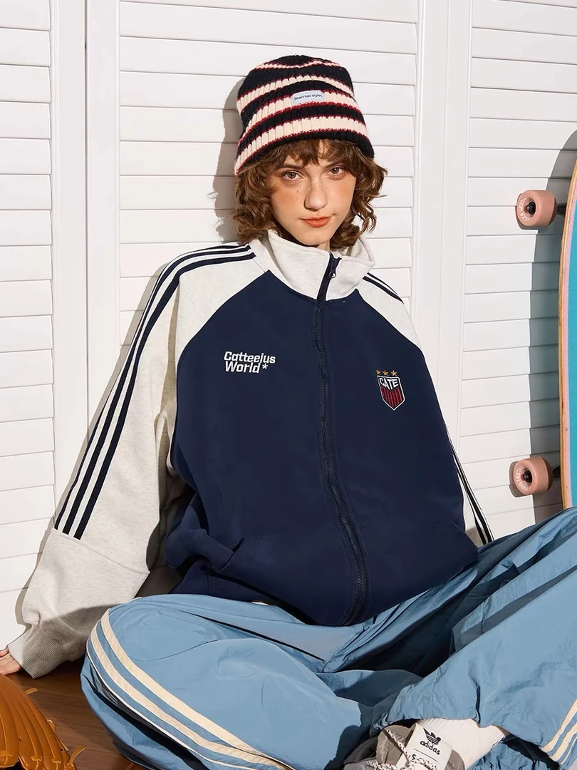 美式复古棒球服厚绒