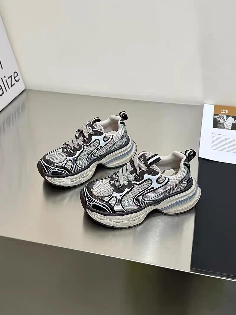 美式复古老爹鞋女鞋厚底休闲运动鞋潮