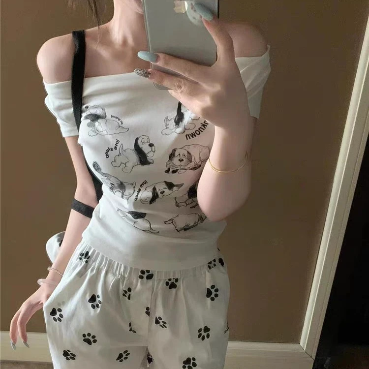 【19.9-39.9】纯欲辣妹气质上衣显瘦时尚性感复古小众设计感