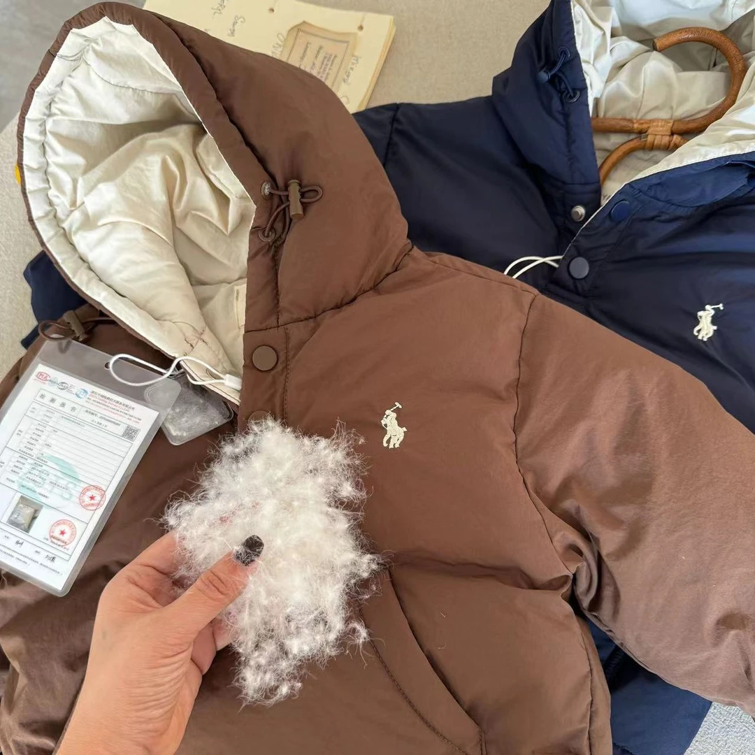 儿童羽绒服2025冬季新品男女童加厚羽绒服宝宝连帽套头外套33975