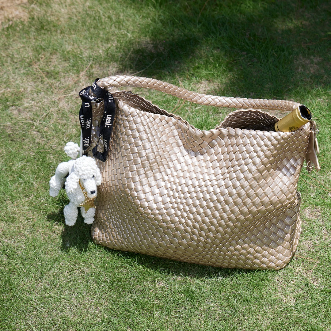 ECODAY编织托特包大容量通勤百搭手提单肩包包女