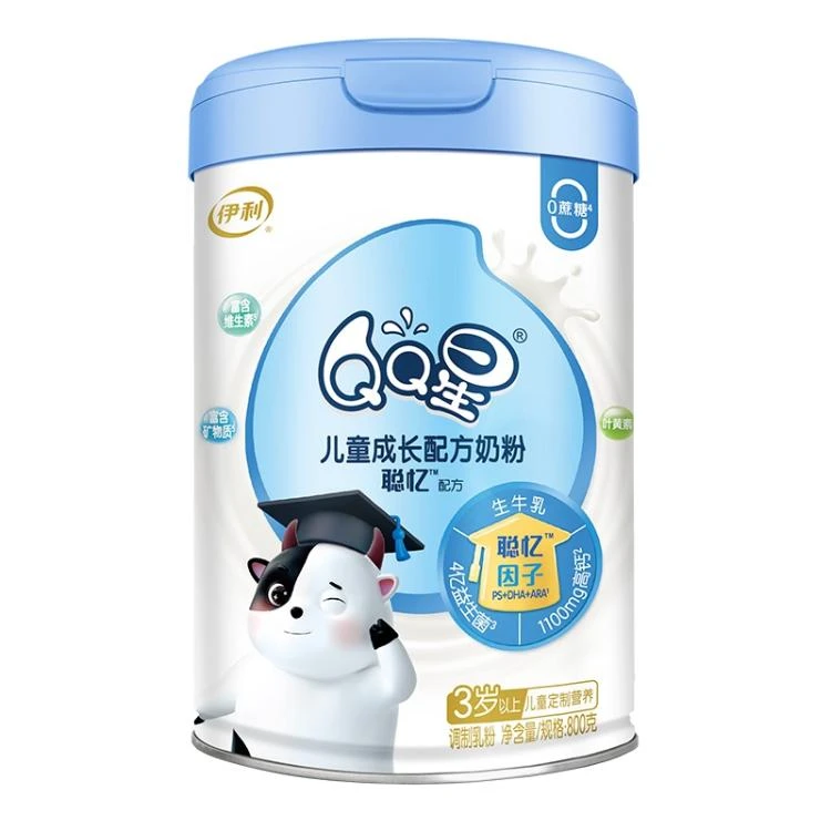 伊利--QQ星儿童成长配方奶粉聪忆配方(36-个月以上)800g/桶