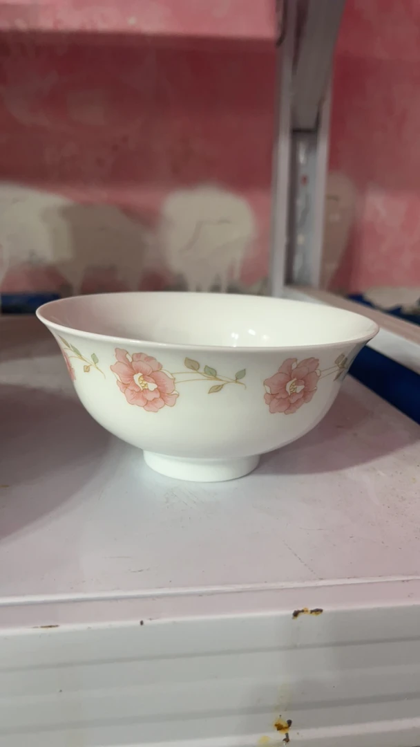 景德镇陶瓷5寸米饭碗 芙蓉花