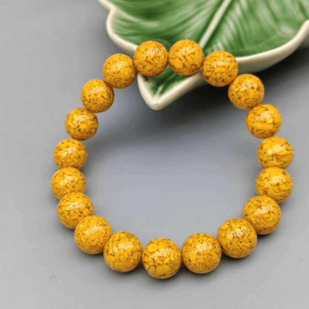 非金属树脂手链 x138-简约款10mm雄黄素圈单圈手串