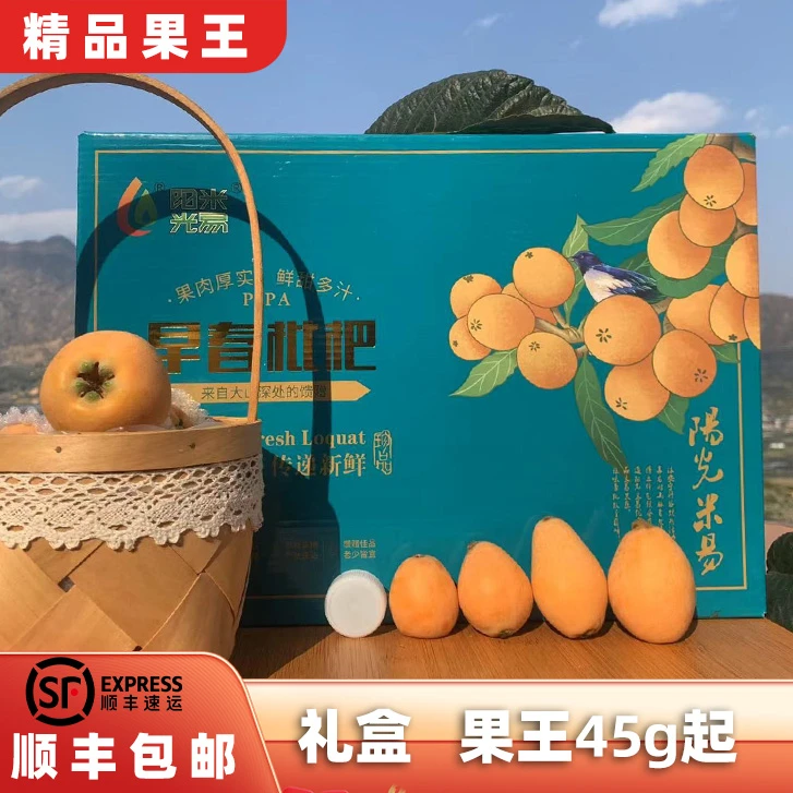 精品果王礼盒送礼天然攀枝花米易枇杷鲜果老少皆宜新鲜水果5/10斤