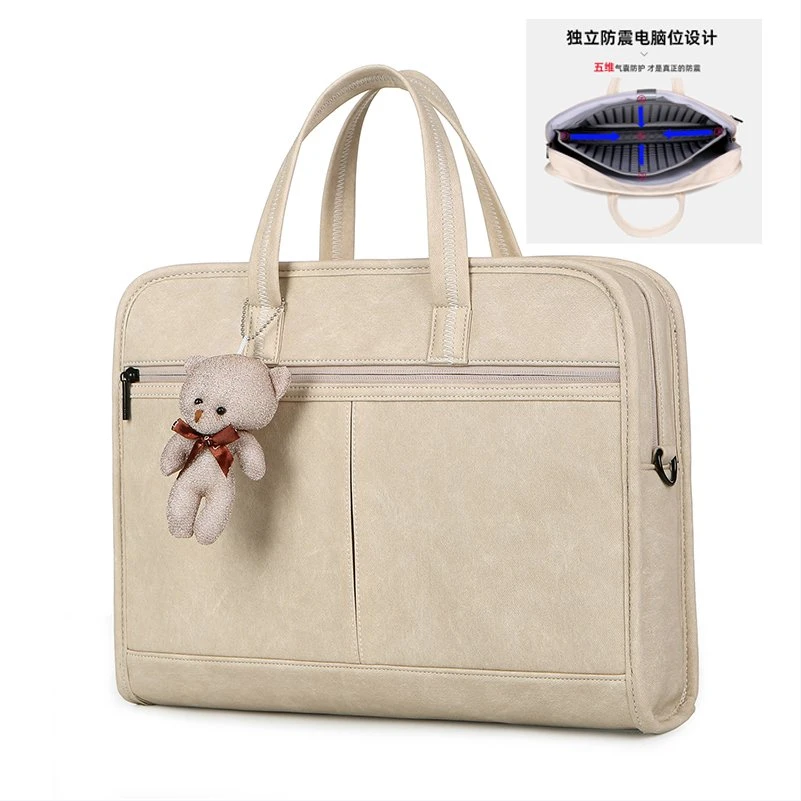 2022新款防震笔记本电脑包女手提适用联想小新14简约苹果16拯救者