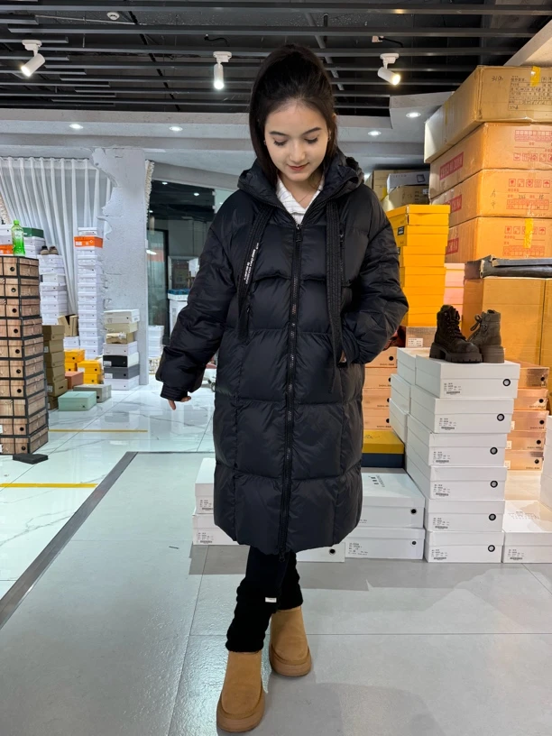 666加厚绒服大被子长款过膝面包服外套冬新款韩版连帽宽松