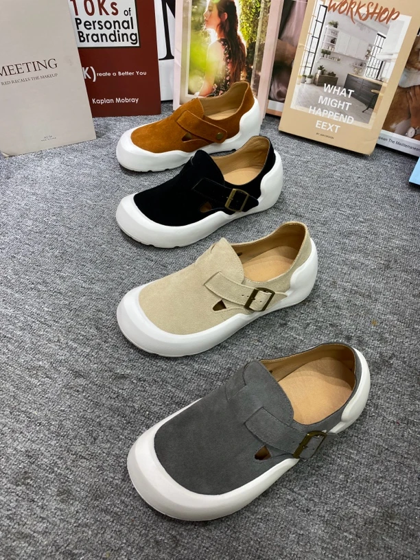 11-1全包勃肯鞋大码软底丑萌厚底一脚蹬休闲单鞋超级好看而且舒服