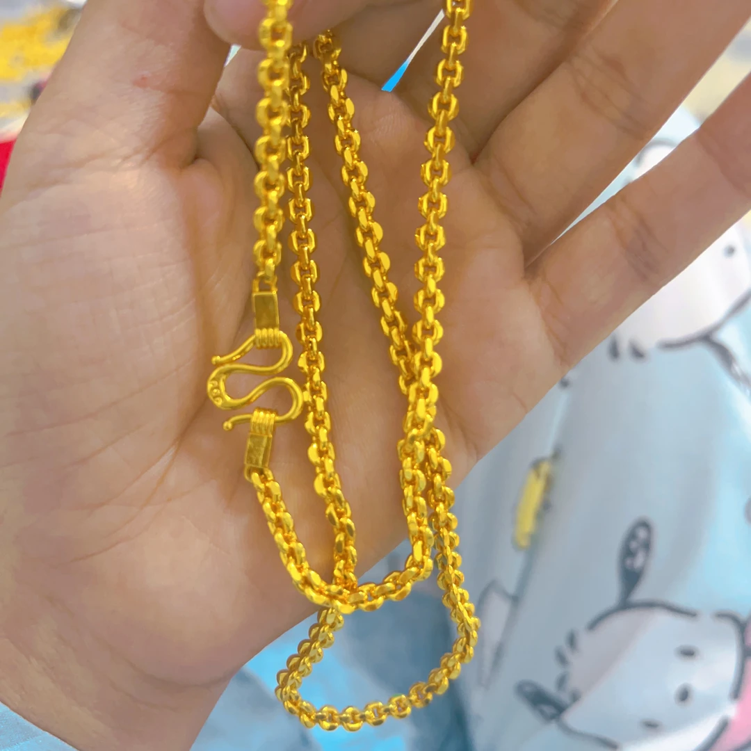 合金项链 高品质男女款定制项链 大o项链百搭气质时尚
