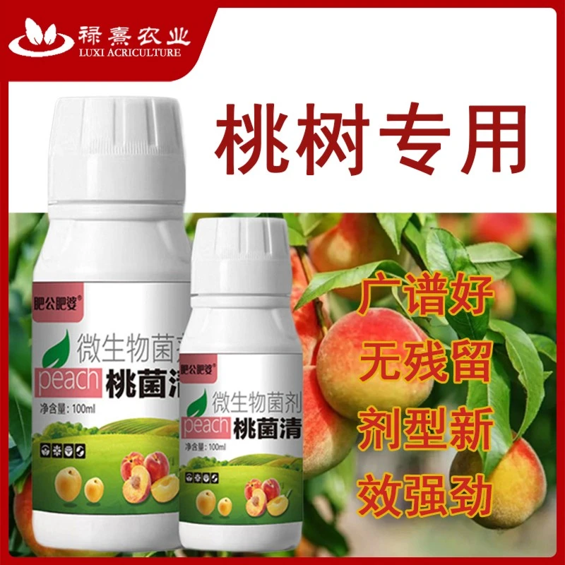 肥公肥婆桃子病菌清桃子专用微生物菌穿孔缩叶疮痂炭疽褐腐菌肥