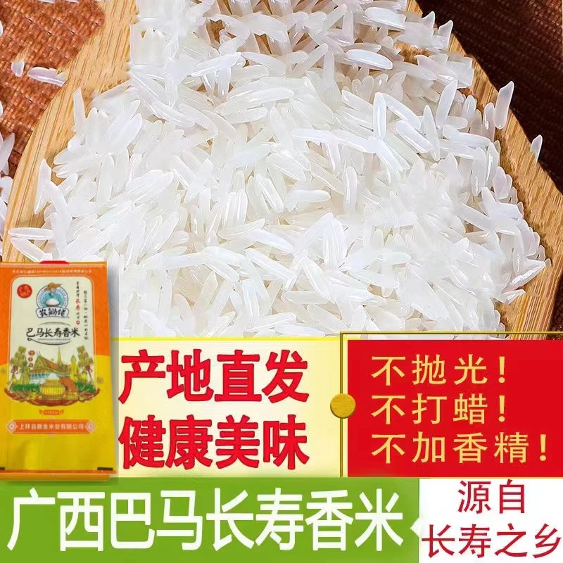 活动中【世界长寿乡香米】广西巴马一级大米农家生态猫牙细长传统