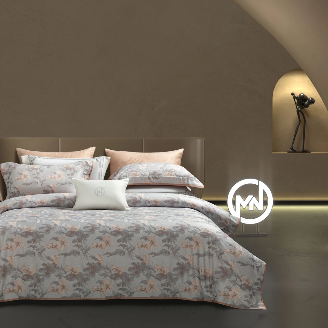 【小周书记】MN/慕奈 天丝棉色织提花四件套-瑞朵