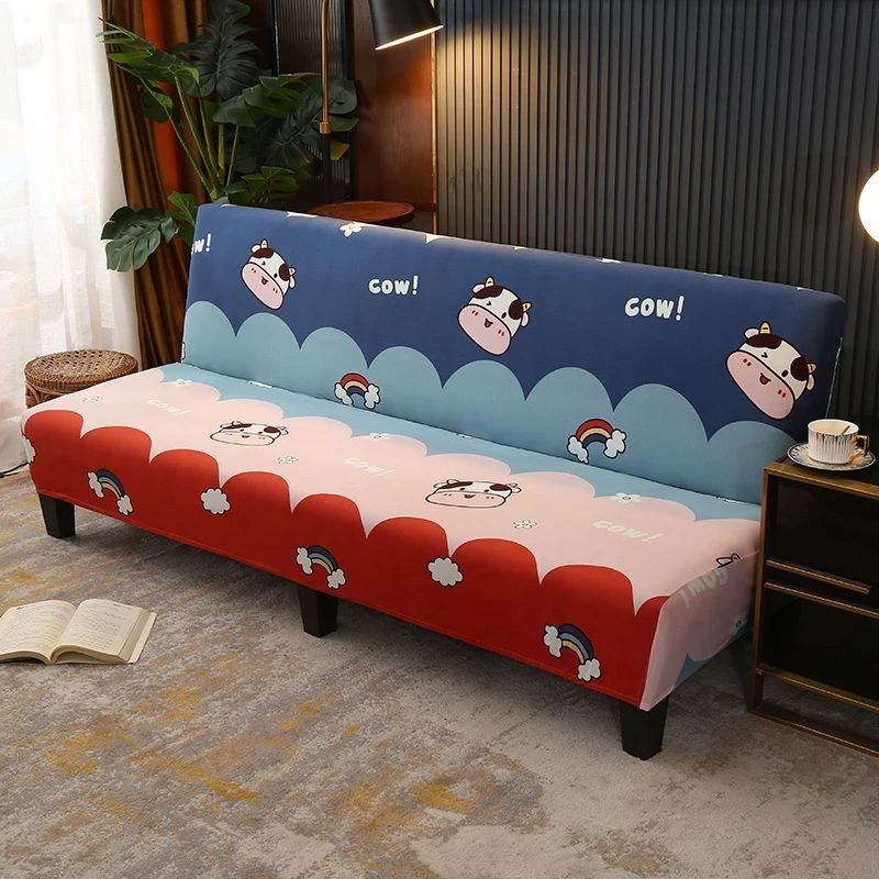 无扶手沙发套全包万能新款折叠沙发床套罩四季通用布艺防滑沙发罩