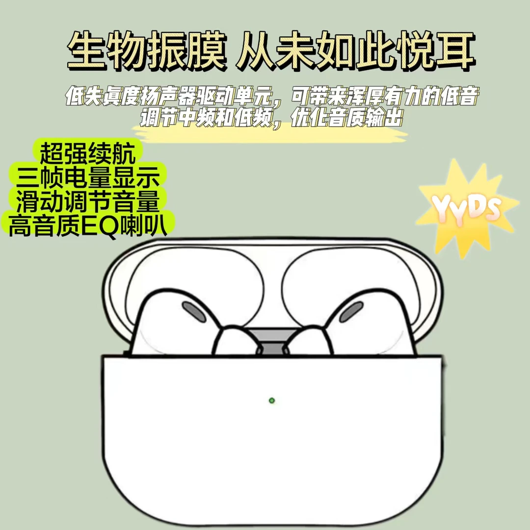 ERZHOU/迩舟【5AT】蓝牙耳机5.3无线ANC降噪通透.HIFI音质设备通用4