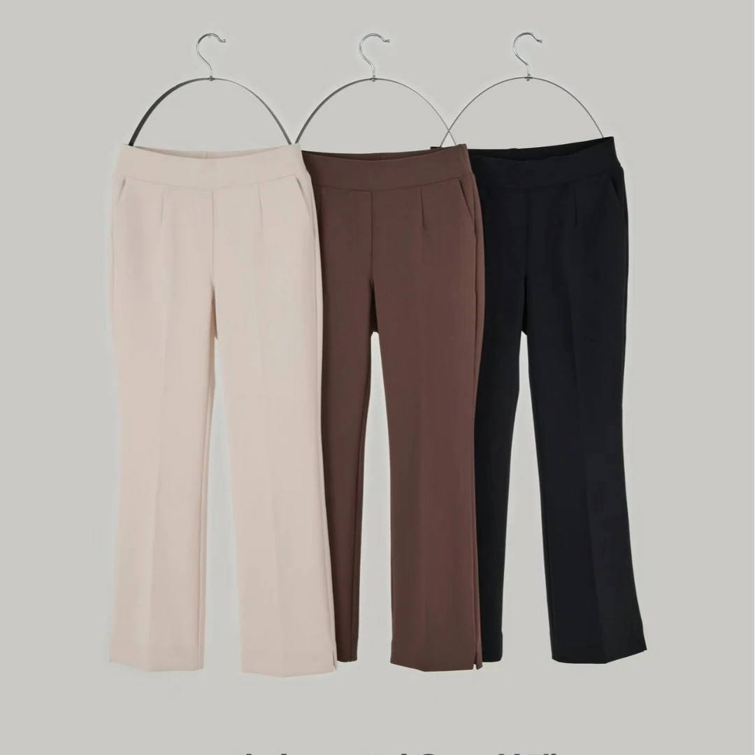 韩国正品秋季新款小喇叭裤子