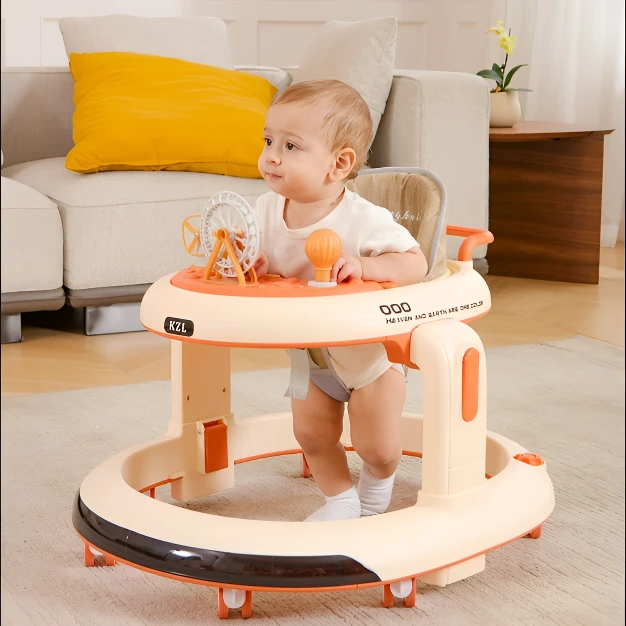 婴儿学步车防o型腿6-18个月可折叠多功能三合一宝宝2025助步车