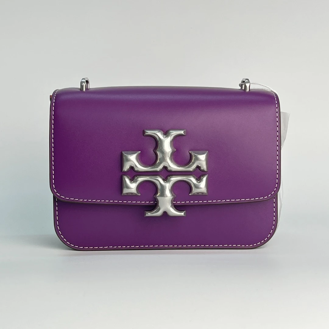 99新 TORY BURCH/汤丽柏琦 Eleanor小金砖单肩斜挎包 牛皮033轻奢