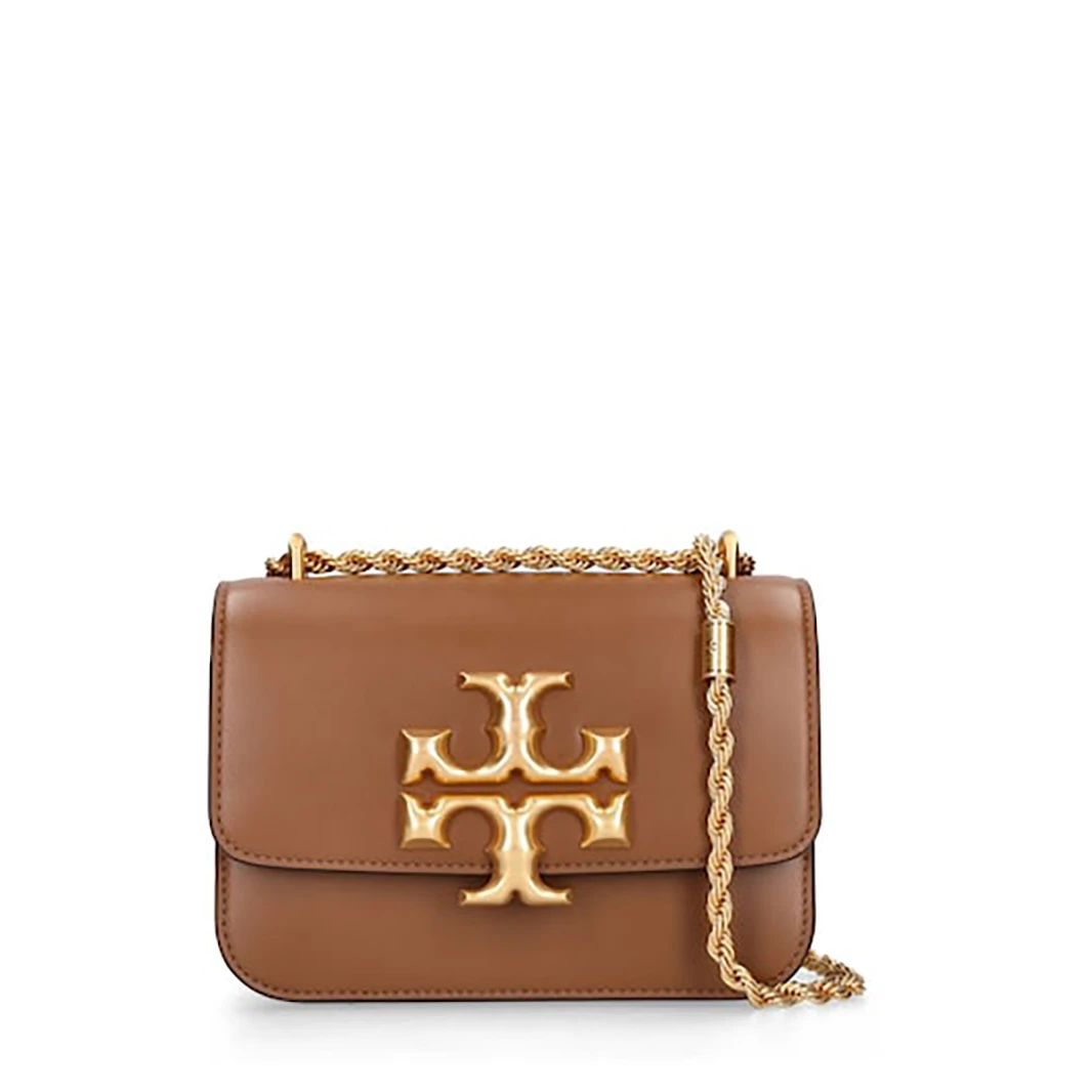 全新未使用 TORY BURCH/汤丽柏琦 Eleanor棕色小金砖包单肩包031