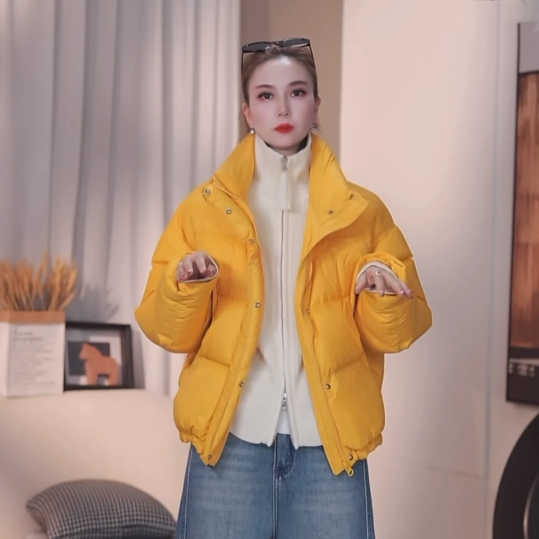 XX.YX（心动）这个冬天就穿它极简立领面包羽-绒服外套87691