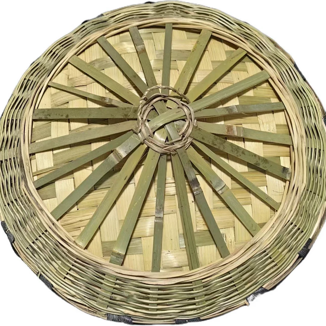 竹编盖子蒸饭桶盖子竹盖子甑子盖窝盖甑盖锅盖三层锅盖大小号竹编