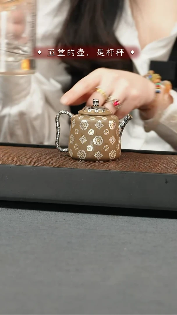 【闪购商品】紫砂茶壶五堂  老花禅钟