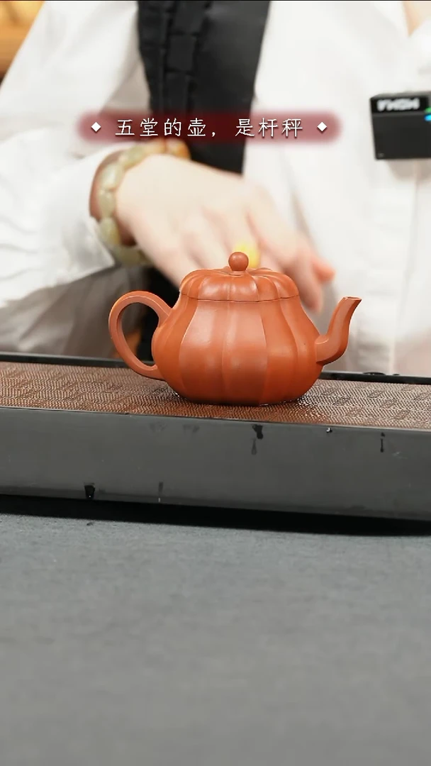 【闪购商品】紫砂茶壶宜子孙 菱花壶 165cc
