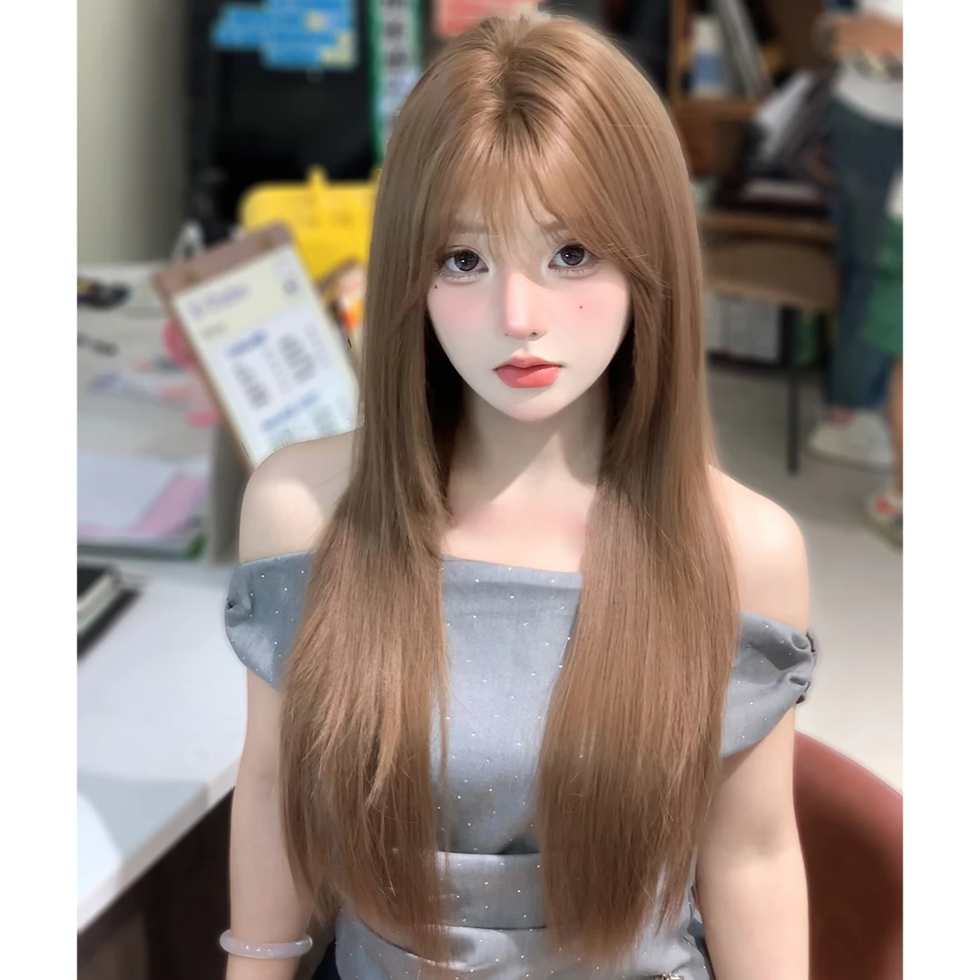 【美式甜豆】束朵假发气质氛围感时尚长直发日常气质网红风全套头式