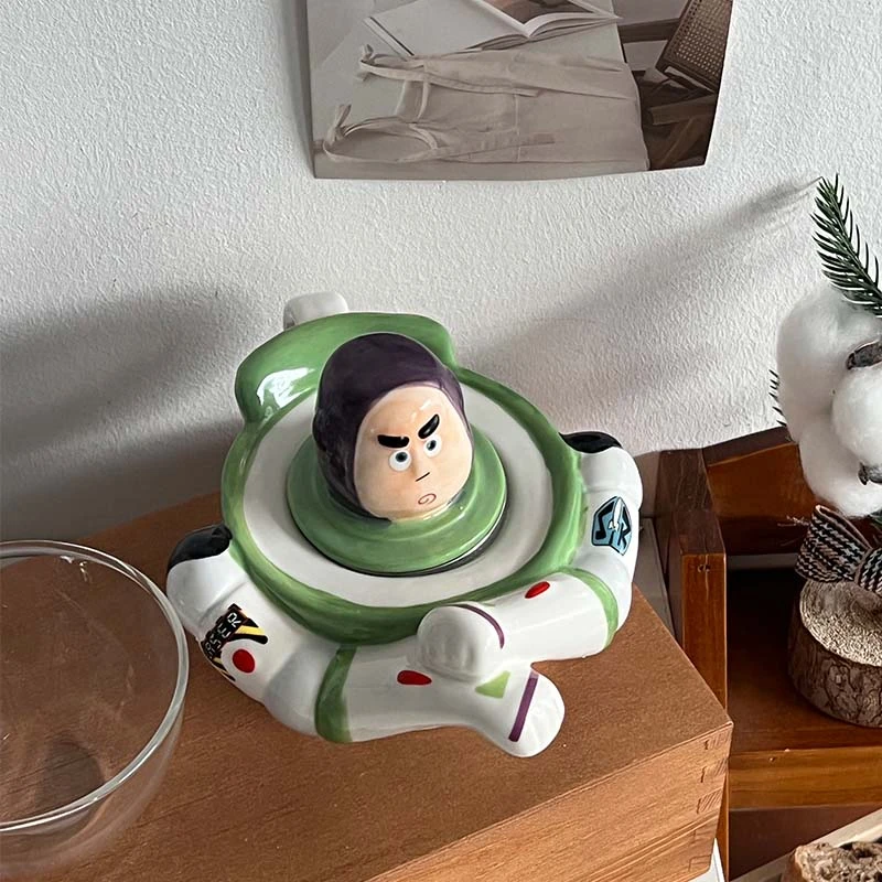 博主同款可爱巴斯茶壶陶瓷水杯一茶一壶套装办公室耐高温生日礼物