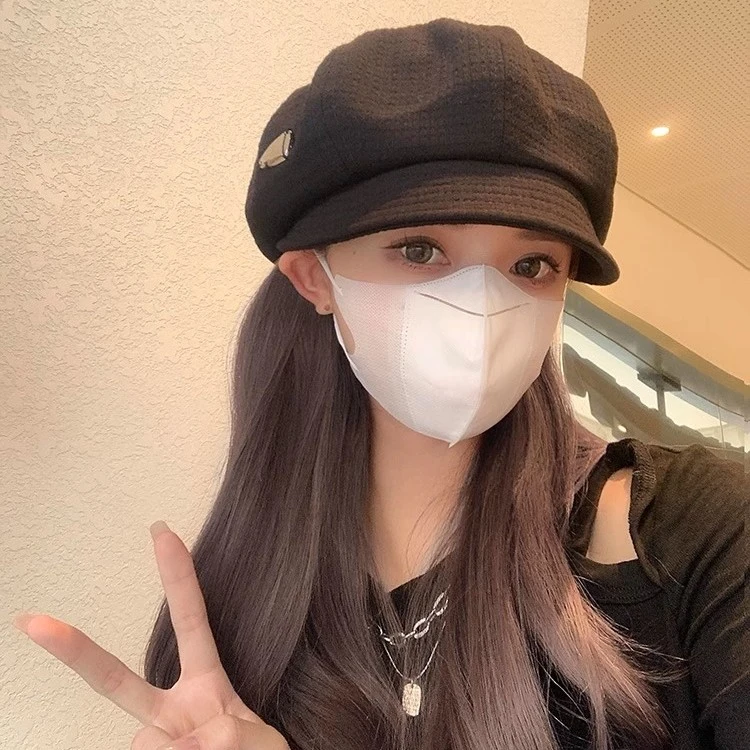 英伦风复古两戴贝雷帽八角帽