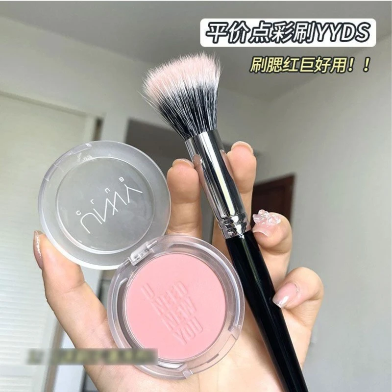 新手软毛大号点彩腮红刷化妆刷哑光高光刷沧州多功能美妆刷初学者