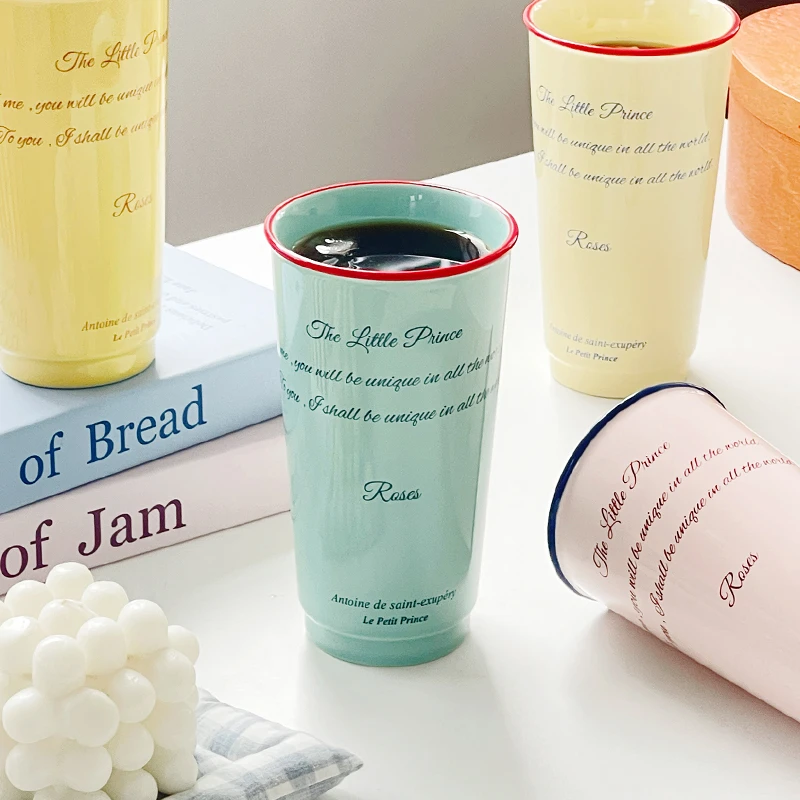 ins风高级感韩系随手陶瓷杯创意高颜值大容量奶茶喝水杯子伴手礼